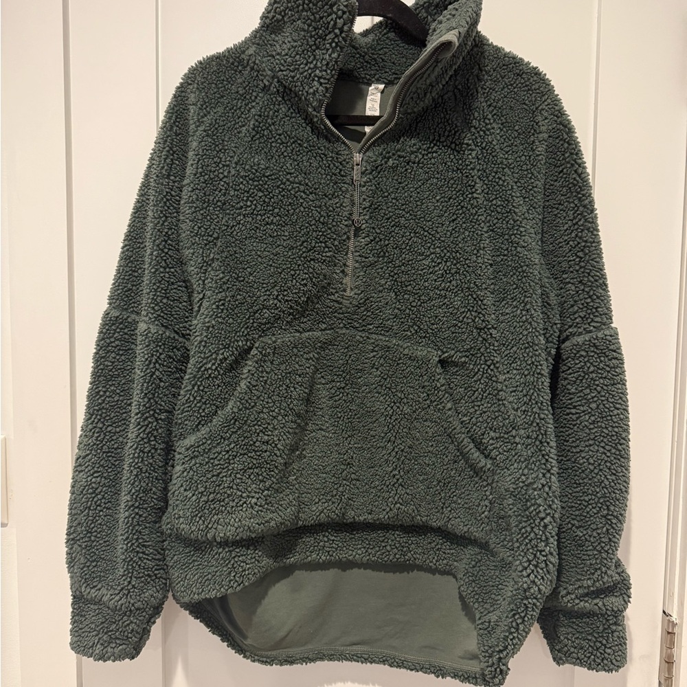 Lululemon Green Sherpa Pullover